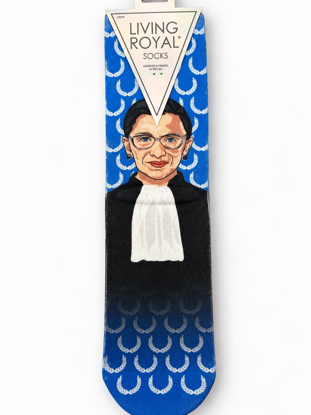 NWT Women’s Blue Novelty Socks - Portrait Design RBG Ruth Bader Ginsberg